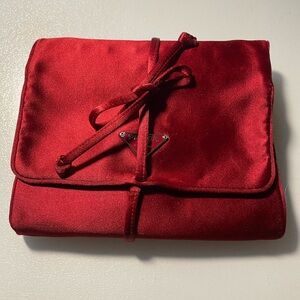 Prada Red Tessuto Jewelry Roll